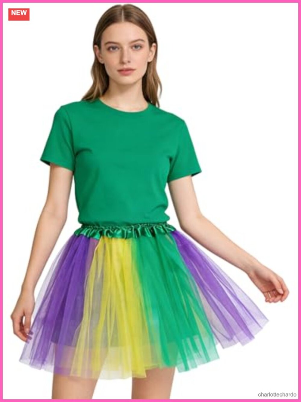 Tulle Tutu Skirt Outfit Costume Accessory Set for Women Girls